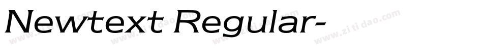 Newtext Regular字体转换